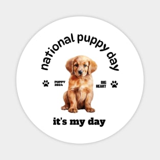 National Puppy Day Magnet